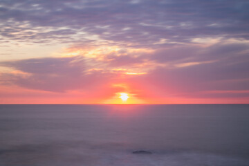 sunset over the sea