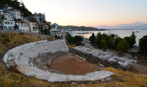 Telmessos Ancient City in Fethiye, Mugla, Turkey.