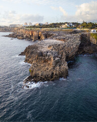 Obraz premium view of the coast of the sea, Cascais Portugal