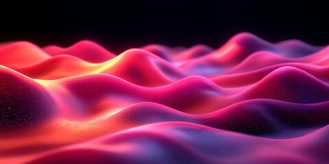 Obraz premium Abstract wavy surface. vibrant colours. background. digital art