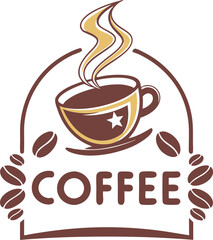 Obraz premium Modern and Clean Font for Coffee Brand Art & Illustration