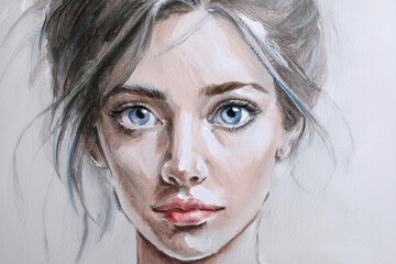 Kunst, Gesicht einer Frau