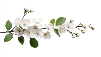 Spring  White Blossom Branch