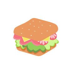 Sandwich vector illustration 