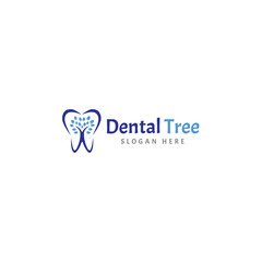 Clean and Modern Dental tree clinic logo