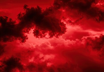 Black Red Clouds wallpaper Cubist Smoke art