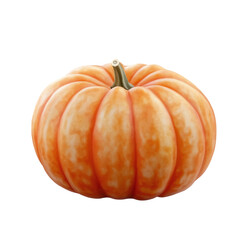 Fototapeta premium fresh orange pumpkin isolated on transparent background