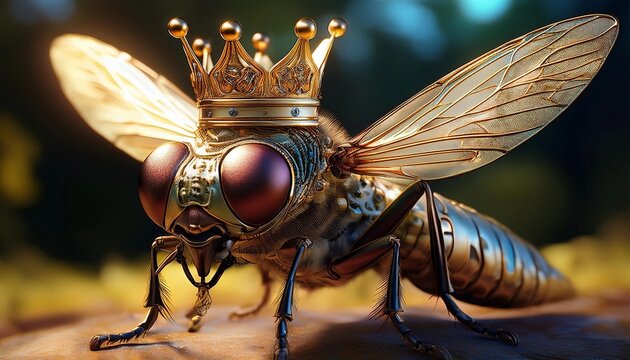 close up of a crown fly