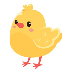 Cute chick. Vector illustration in flat style