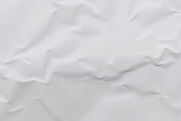 Abstract wrinkles form subtle patterns on a white surface, creating an interesting textured background.
