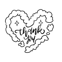 A Handwriting thank you sticker