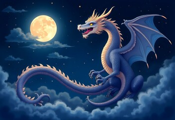 dragon in the sky