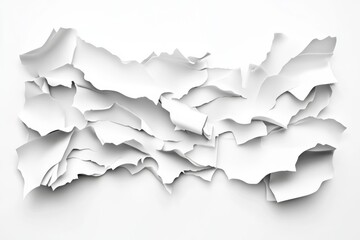 Torn paper texture abstract white background design
