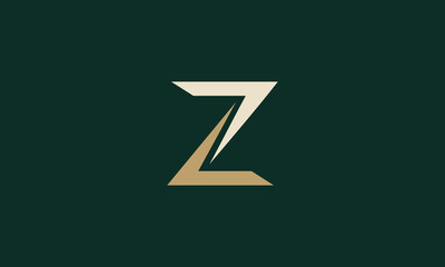 7L or Z monogram logo design