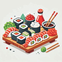 seafood, sushi, gourmet, fresh, delicious, rice, food, traditional, fish, japanese, cuisine, sashimi, maki, asian, tasty, culinary, healthy, salmon, roll, lunch, japan, seaweed, restaurant, dinner, as