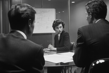 1950s Business Meeting; Conference Room