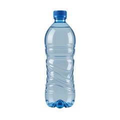 Naklejka premium High-Quality Clear Plastic Water Bottle with Blue Cap, Perfect for Hydration on the Go and Ideal for Daily Use.