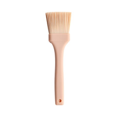 A Sleek Silicone Pastry Brush with Smooth Bristles Isolated on Transparent Background
