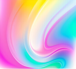 Neon gradient wave light in pink and blue tones on dark background creating futuristic and vibrant visuals for modern tech-inspired or artistic abstract.generative ai