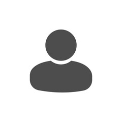Flat illustration in grayscale. Avatar, user profile, person icon, gender neutral silhouette, profile picture. Suitable for social media profiles, icons, screensavers and as a template...