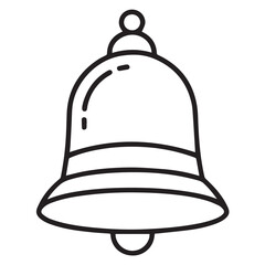 vector illustration of a bell