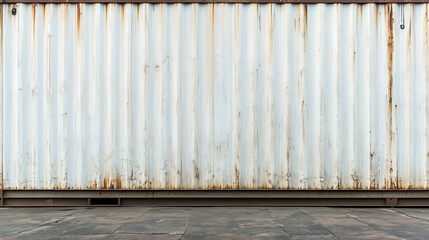 A white wall with a lot of rust on it
