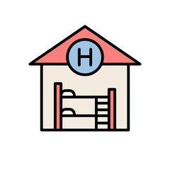 hostel illustration