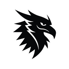 a vector icon of a griffin head.