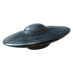Photorealistic UFO on a Transparent Background
