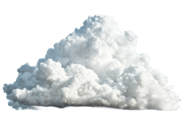 Fluffy cloud in blue daytime sky