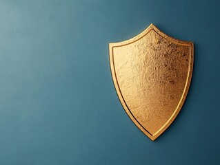 Abstract golden shield protecting US Treasury bonds, US Treasury Bonds, safehaven asset visualization