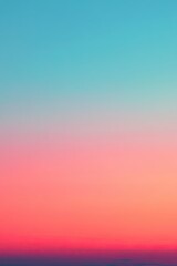 Naklejka premium Serene gradient sky at sunset with vibrant colors.