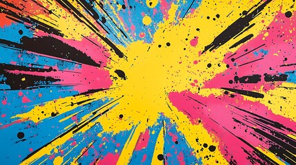 Vivid Comic and Abstract Explosion Art Collection - Pop Art Style Designs