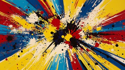Vivid Comic and Abstract Explosion Art Collection - Pop Art Style Designs