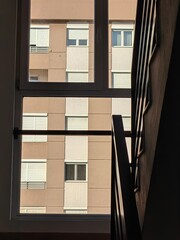 Framed  Building Perspectives. From one side to another. 