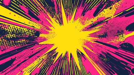 Vivid Comic and Abstract Explosion Art Collection - Pop Art Style Designs