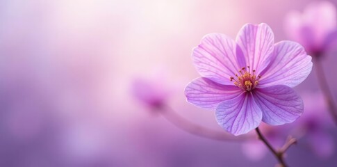 Fototapeta premium Soft focus on an abstract purple floral background, pastel, delicate