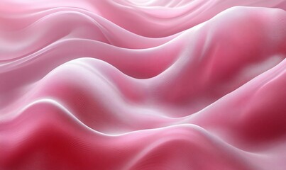Obraz premium Abstract pink and white flowing fabric background