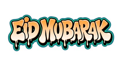 Eid Mubarak:  Graffiti Style Celebration