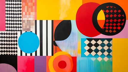 Dynamic Comic and Abstract Art Collection - Vivid Pop Art Designs for Creative Projects