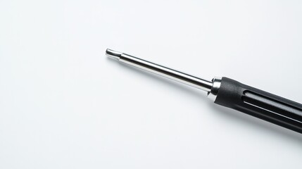 A single screwdriver, showcasing simplicity and precision in design.
