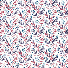floral pattern with detailed ornamental flower stems and seamless botanical motifs for stylish background designs
