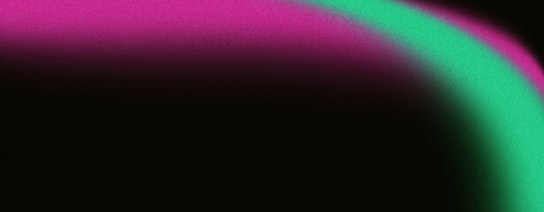 Pink green black gradient background with grainy noise texture effect for banner, product and social media design