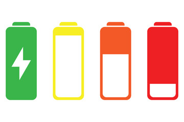 Battery charge level indicator. Charge battery level icon, vector illustration eps 888.