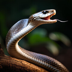 Fototapeta premium Macro fotografia. Cobra