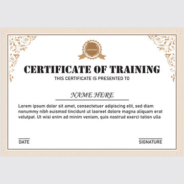 Premium Modern Unique Certificate Design Template Degree Deploma Course Achivement Skills Certificate design