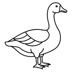 Modern Goose Silhouette
