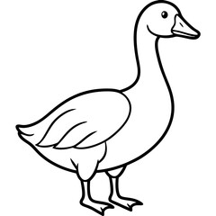 Modern Goose Silhouette