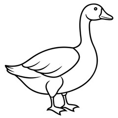 Modern Goose Silhouette