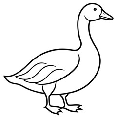 Modern Goose Silhouette